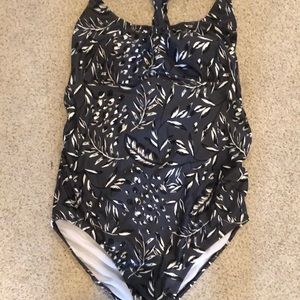 Isabel Materity gray floral swimsuit D/DD - large